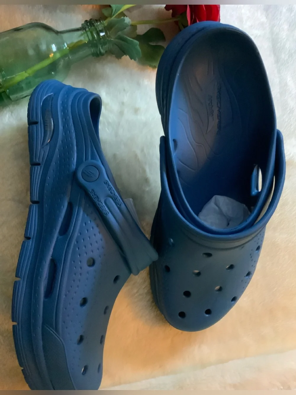 Skechers Men Sz 11 Foamies Blue Slip-On Clog - Size 1